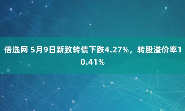 倍选网 5月9日新致转债下跌4.27%，转股溢价率10.41%