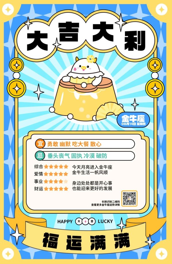 联合证券 12星座好运排行榜！（08月14日）
