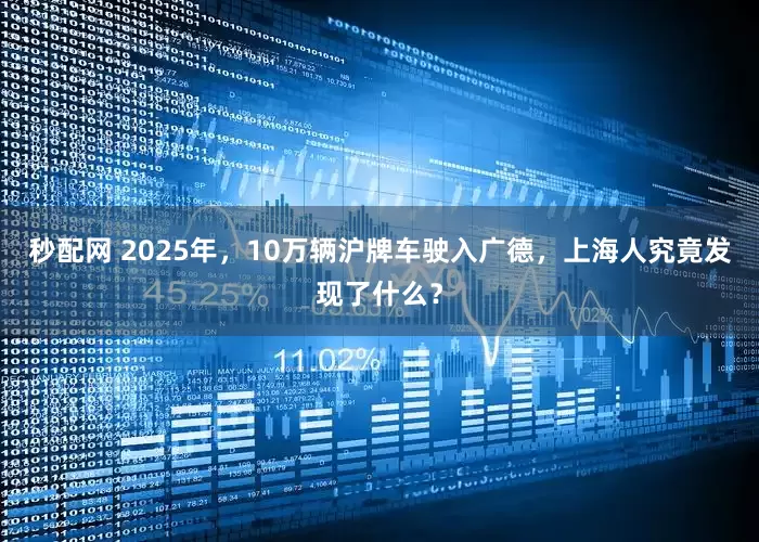 秒配网 2025年,10万辆沪牌车驶入广德,上海人究竟发现了什么?